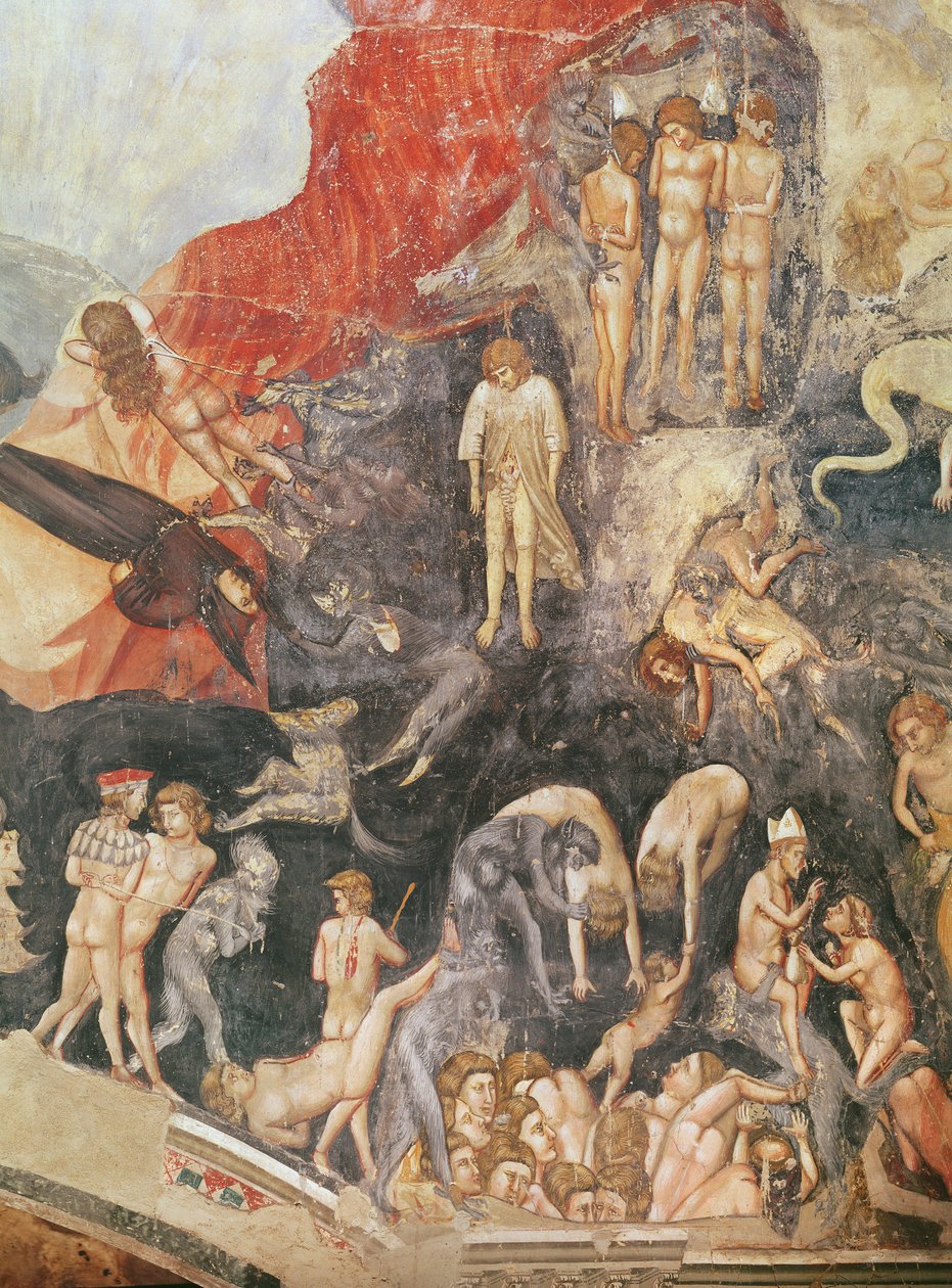Az utolsó ítélet, részlet az elkárhozottakról, 1303-05 (lásd még: 65227) alkotó: Giotto di Bondone