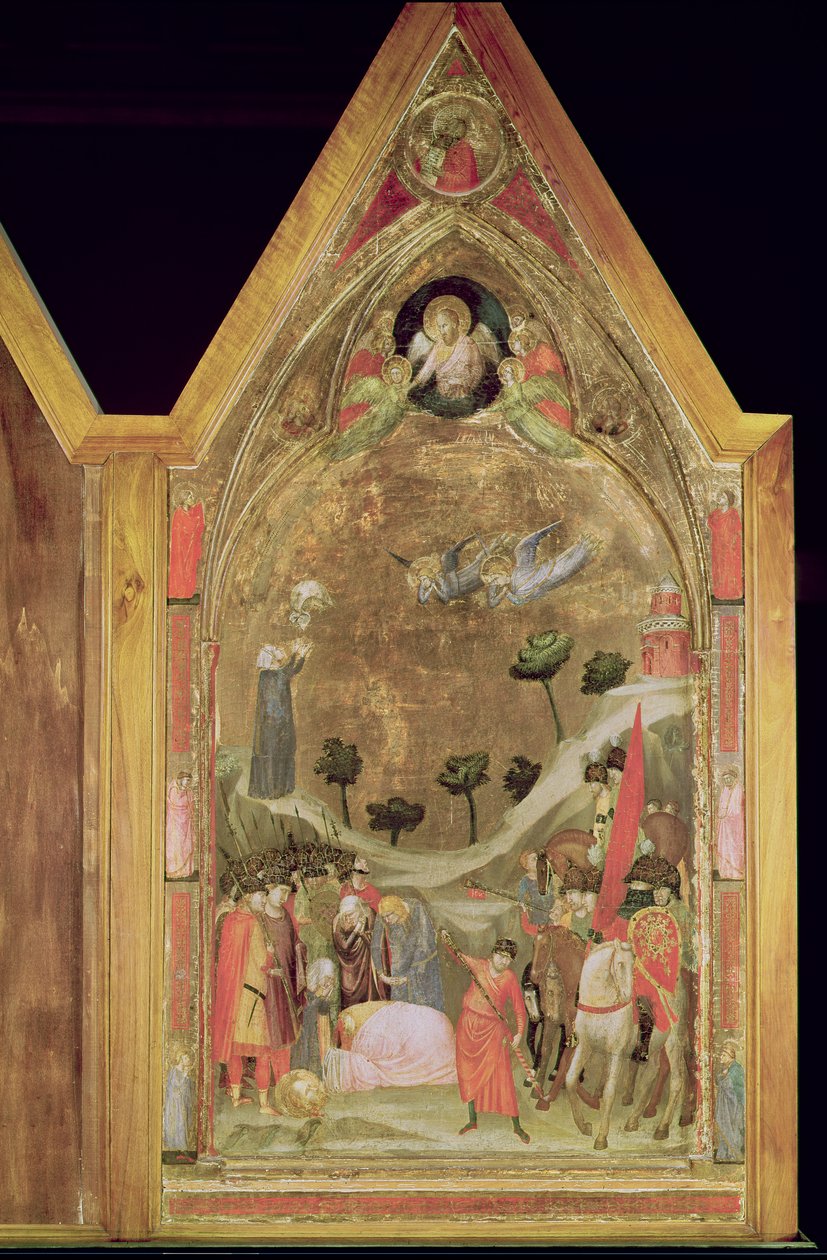 Szent Pál mártíromsága, jobb oldali tábla a Stefaneschi-triptichonról, 1320 körül (tempera a panelen) alkotó: Giotto di Bondone