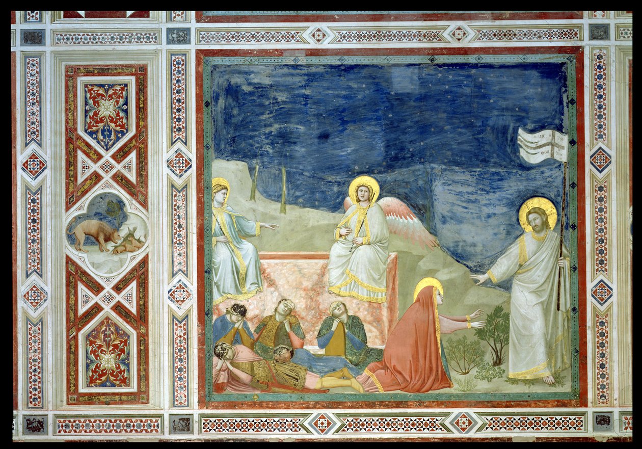 Noli me Tangere avagy, Krisztus jelenése Mária Magdolnának, 1303-05 (lásd még: 102746) alkotó: Giotto di Bondone