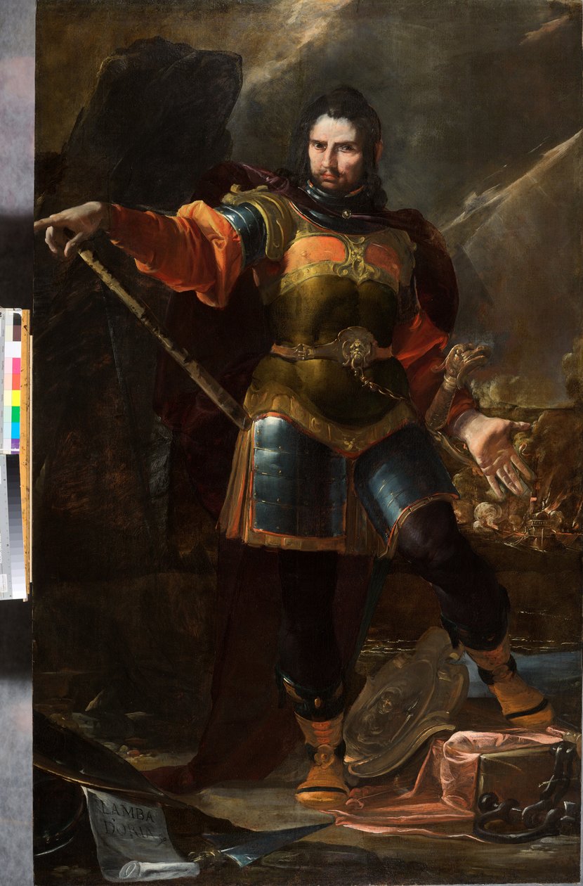 Lamba Doria, a Genovai Köztársaság flottájának admirálisa a 13-14. században, 1633-1635 körül (olaj, vászon) alkotó: Giovacchino Assereto