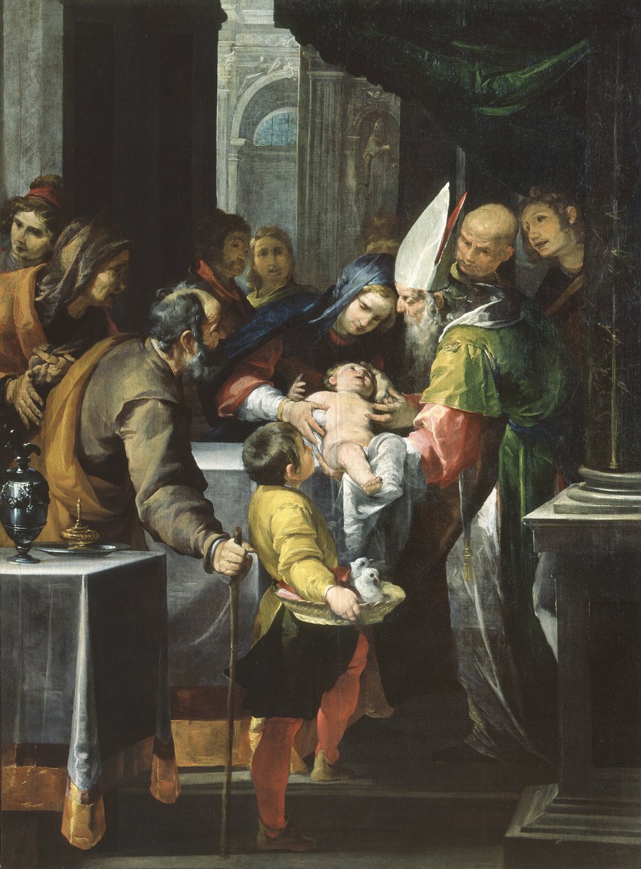 A bemutató a templomban, 1630 körül (olaj, vászon) alkotó: Giovacchino Assereto