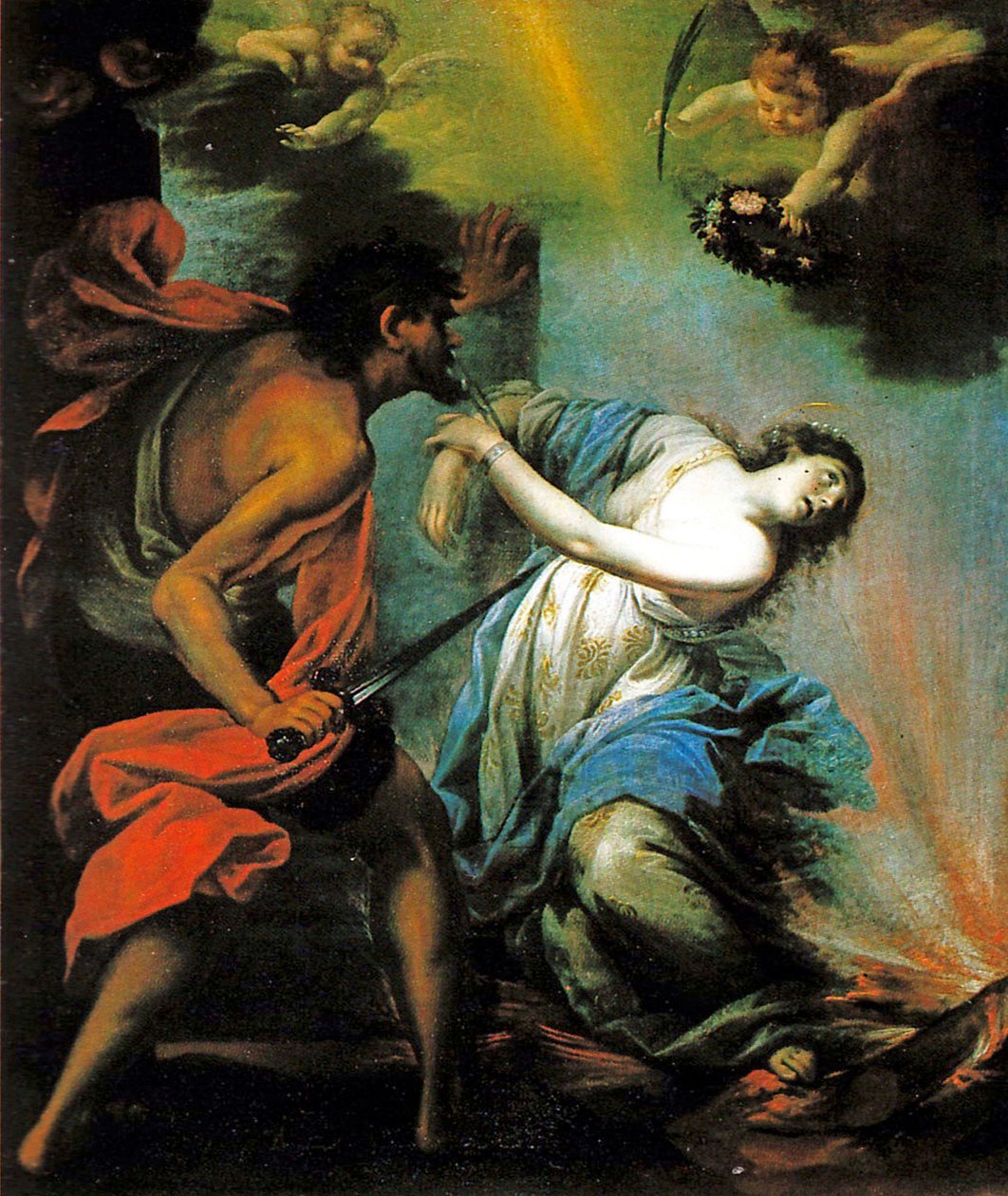 Saint Lucia mártíromsága alkotó: Giovan Camillo Ciabilli