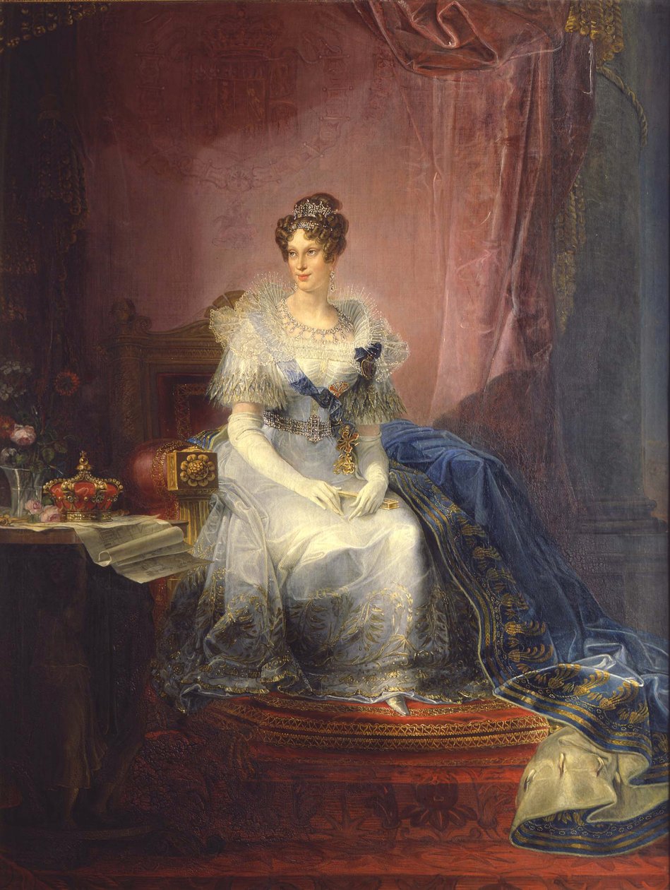Marie-Louise osztrák portré 1791-1847, pármai hercegnő, 1837-1839 alkotó: Giovan Battista Borghesi