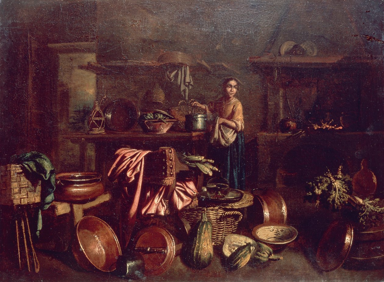 Belső konyha, Gian Domenico Valentino (1630-1708) alkotó: Giovan Domenico Valentino