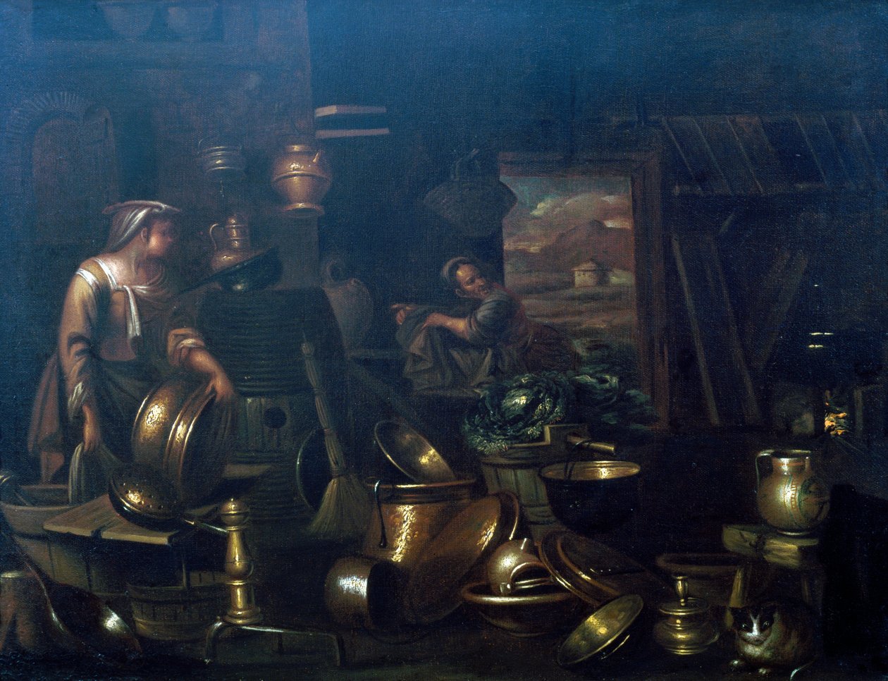 Belső konyha, Gian Domenico Valentino (1630-1708) alkotó: Giovan Domenico Valentino