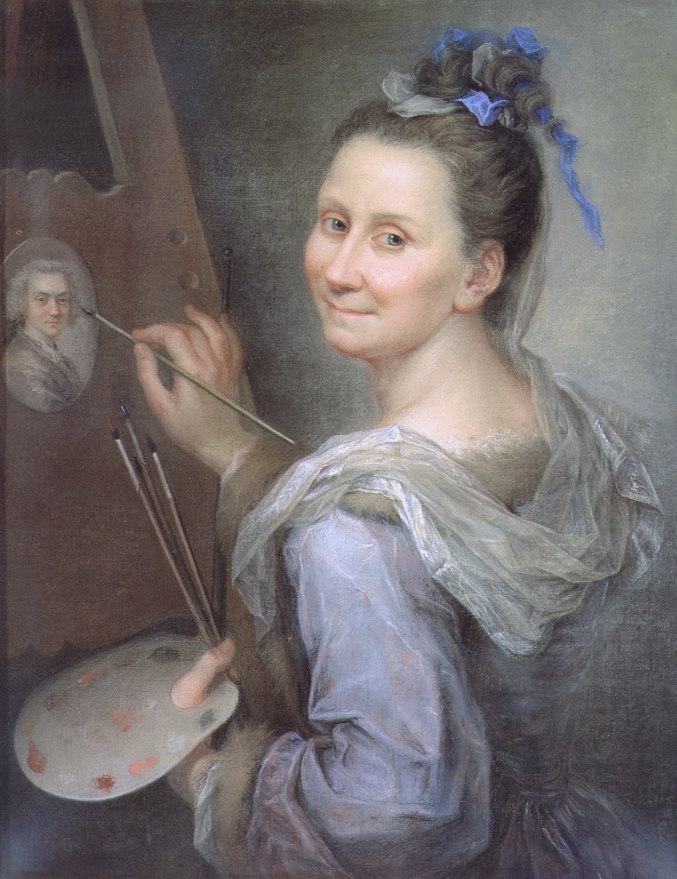 Önarckép, 1720 körül (pasztell, papír) alkotó: Giovanna Fratellini