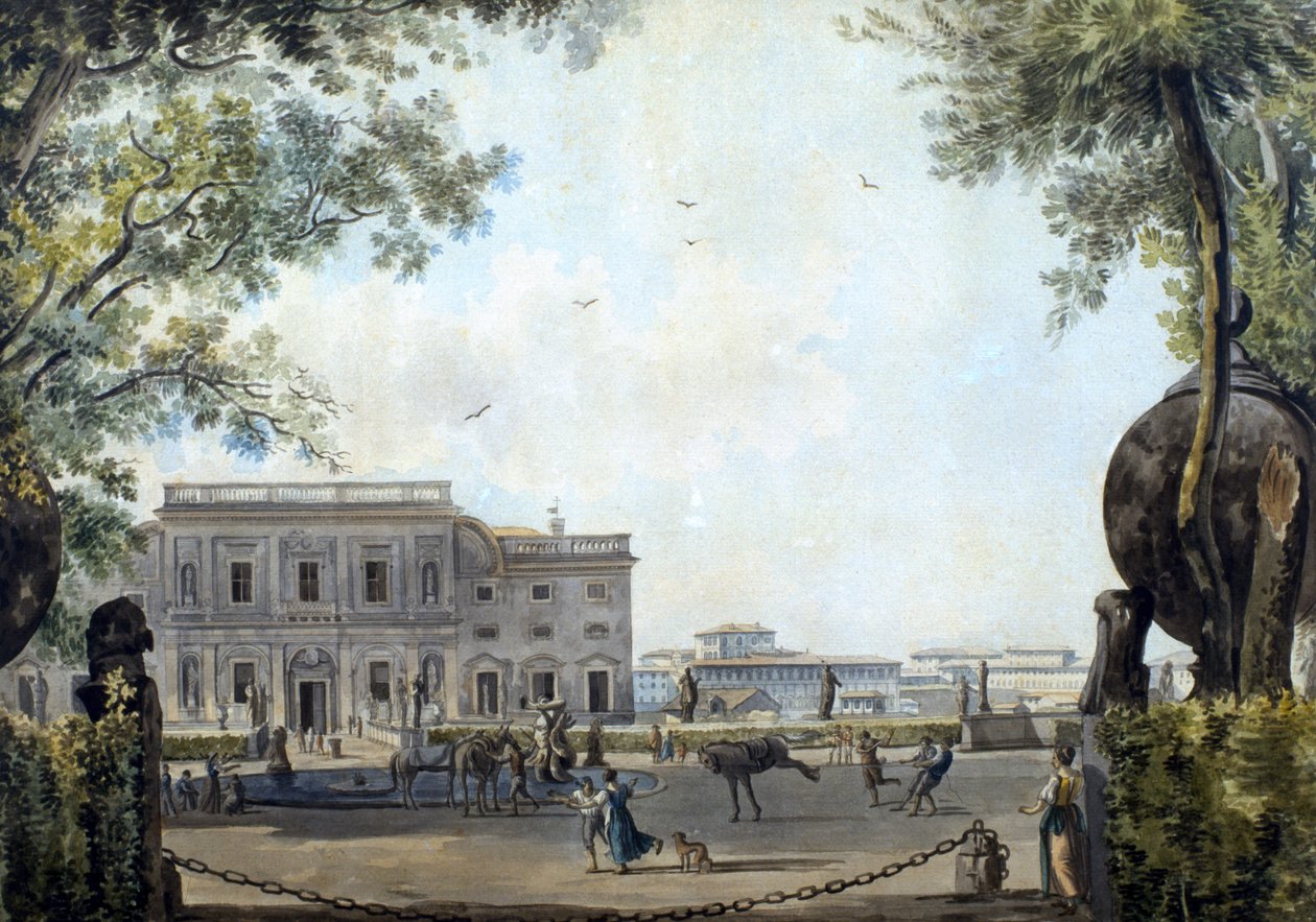 Villa Ludovisi, Róma (wc papíron) alkotó: Giovanni and Ducros, Abraham Volpato