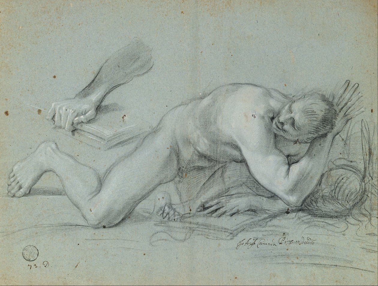 Tanulmány egy bukott angyalhoz alkotó: Giovanni Angelo Canini