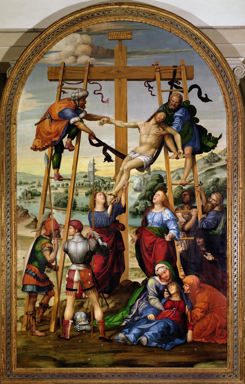 Leszállás a keresztről, 1505-1010 körül (oltárkép) alkotó: Giovanni Antonio Bazzi Sodoma