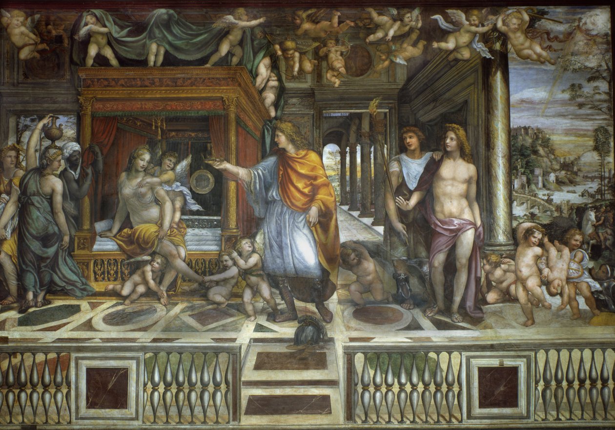 Sándor és Roxana házassága, 1517 körül alkotó: Giovanni Antonio Bazzi Sodoma
