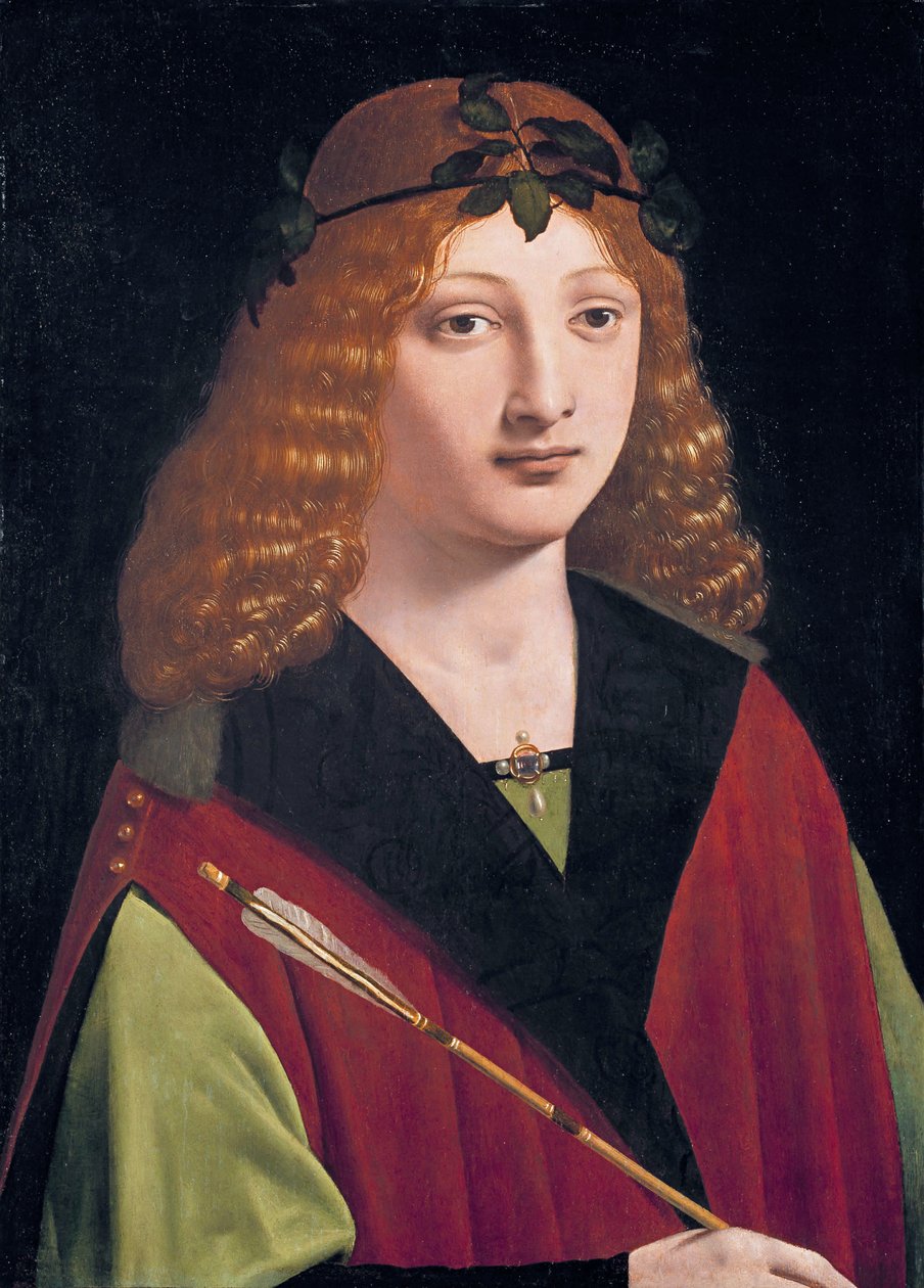 Nyilait tartó ifjú portréja alkotó: Giovanni Antonio Boltraffio