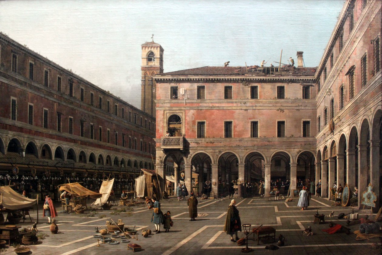 Canaletto Campo di Rialto alkotó: Giovanni Antonio Canal