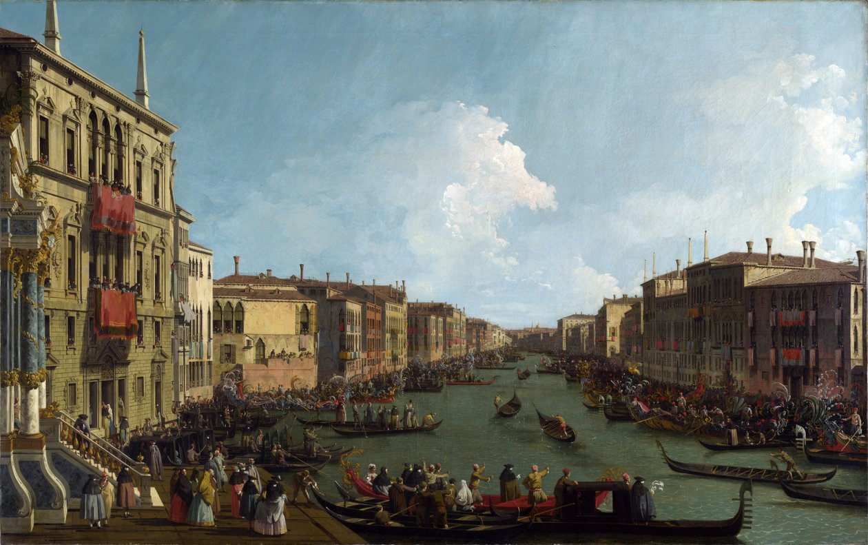 Regatta a Canal Grandén, 1735 körül alkotó: Giovanni Antonio Canal