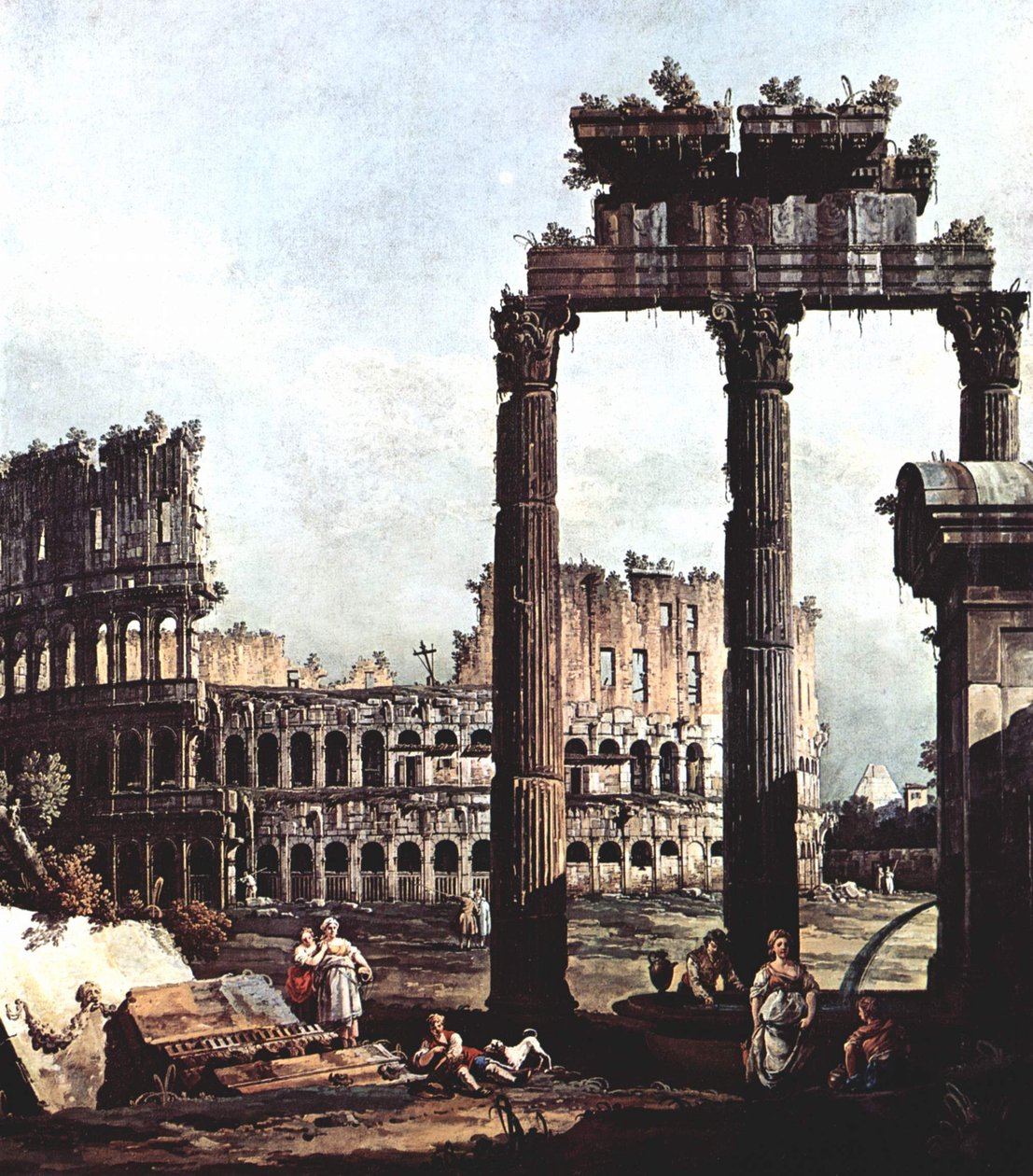 Roman Capriccio alkotó: Giovanni Antonio Canal