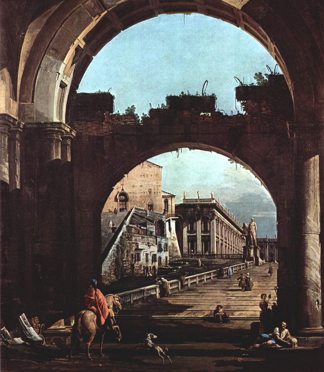 Capriccio Romano, Capitolium alkotó: Giovanni Antonio Canal