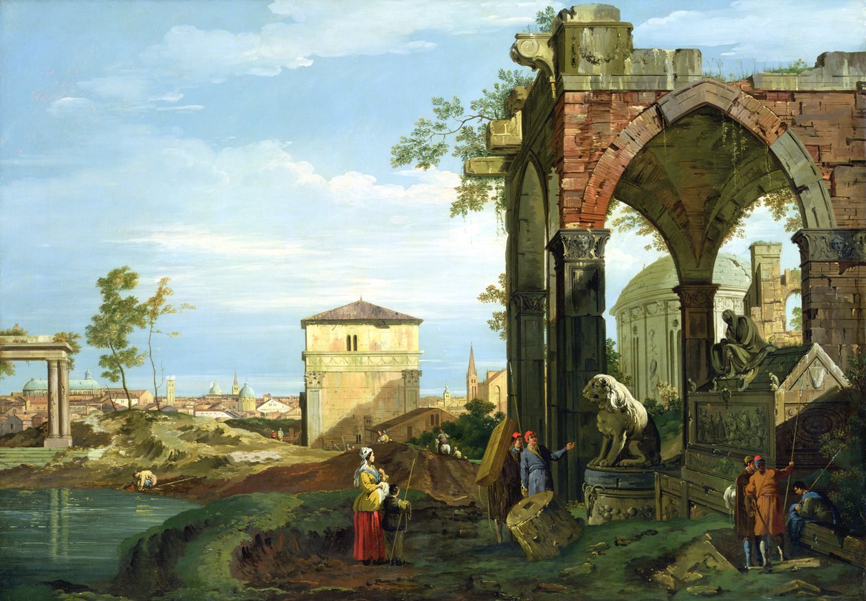 Capriccio padovai motívumokkal alkotó: Giovanni Antonio Canal