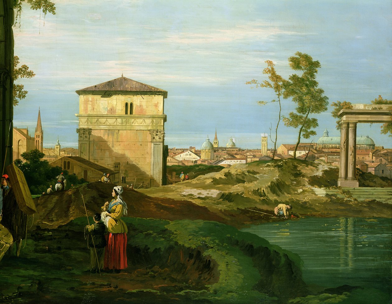 Részlet a „Capriccio motívumokkal Páduából”, 1756 körül (lásd: 141302) alkotó: Giovanni Antonio Canal