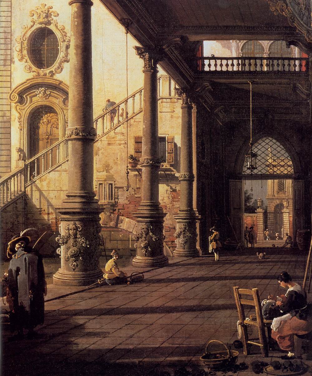 Perspektíva a Porticóval alkotó: Giovanni Antonio Canal