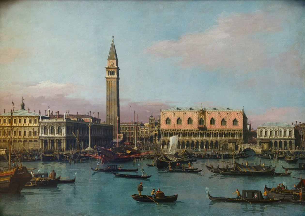 Piazzetta és Riva degli Schiavoni alkotó: Giovanni Antonio Canal