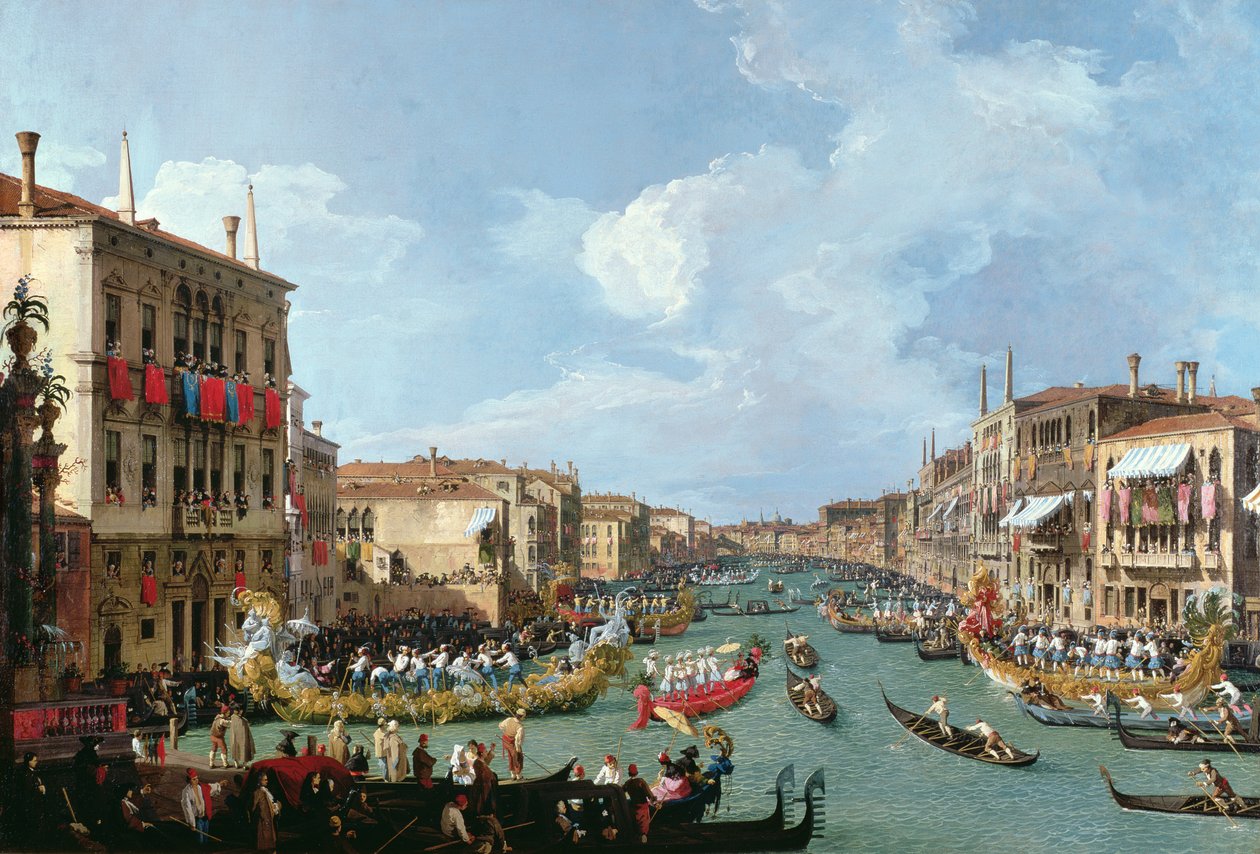 Regatta a Canal Grandén alkotó: Giovanni Antonio Canal