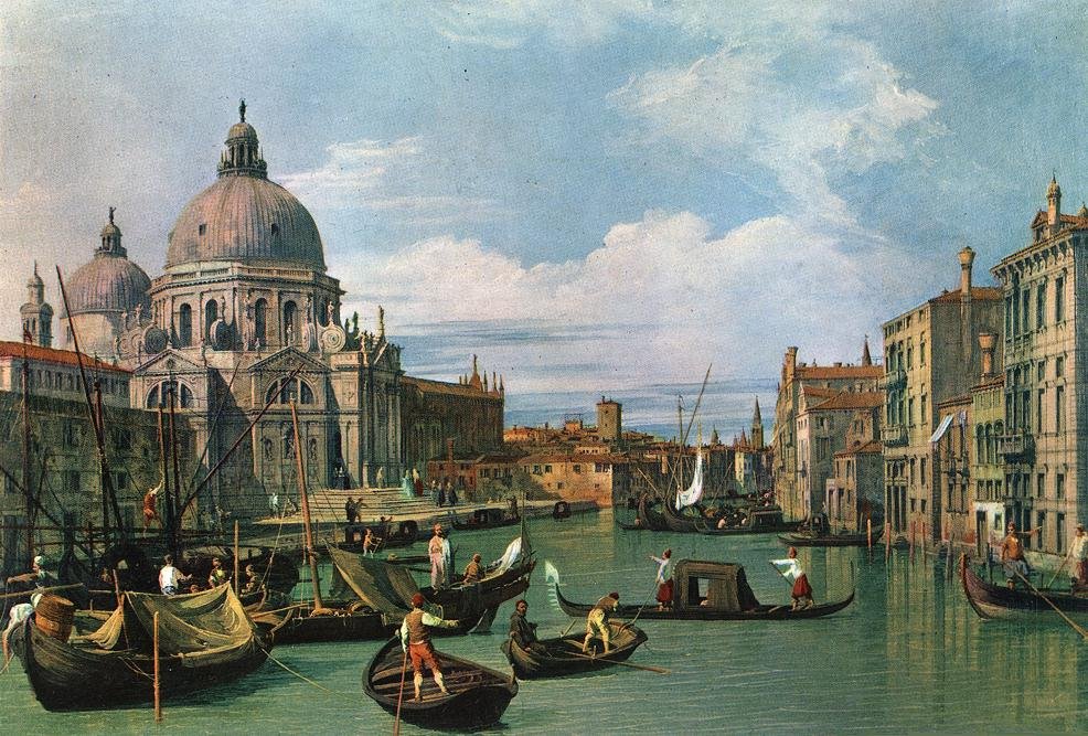 A Nagycsatorna és a tisztelgés temploma alkotó: Giovanni Antonio Canal