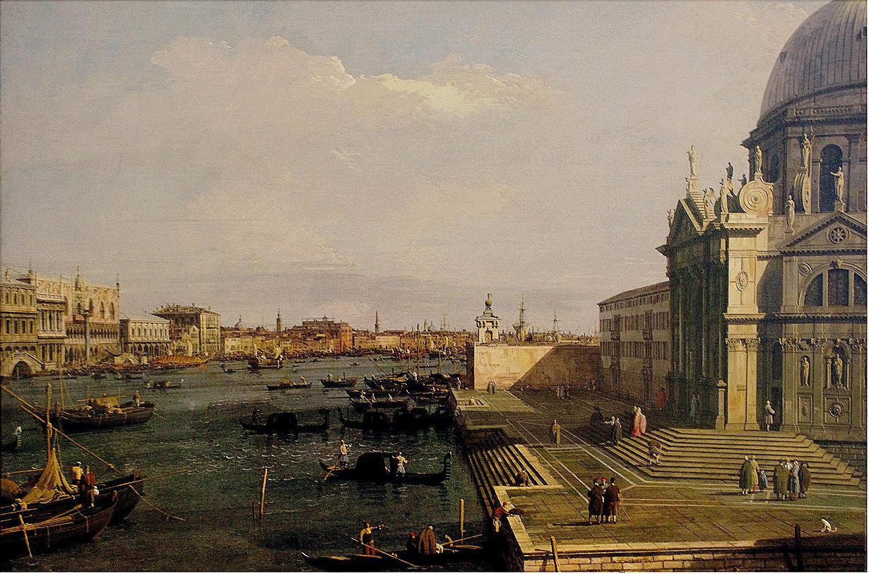 A Nagycsatorna a Salute templomban alkotó: Giovanni Antonio Canal