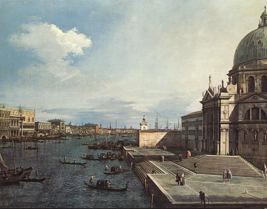 A Nagycsatorna a Salute templomban alkotó: Giovanni Antonio Canal