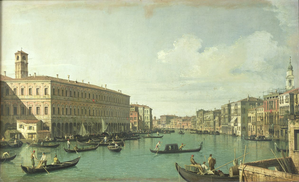 A Grand Canal a Rialto hídtól alkotó: Giovanni Antonio Canal