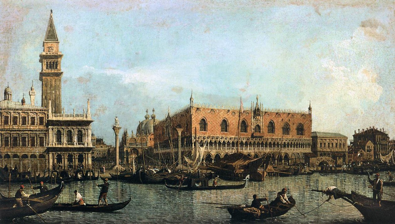 A Molo, a Bacino di San Marco -ból alkotó: Giovanni Antonio Canal