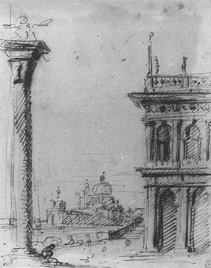 A Piazzetta S. Maria della Salute felé néz alkotó: Giovanni Antonio Canal