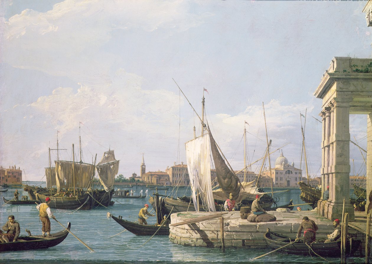 A Punta della Dogana, 1730 alkotó: Giovanni Antonio Canal