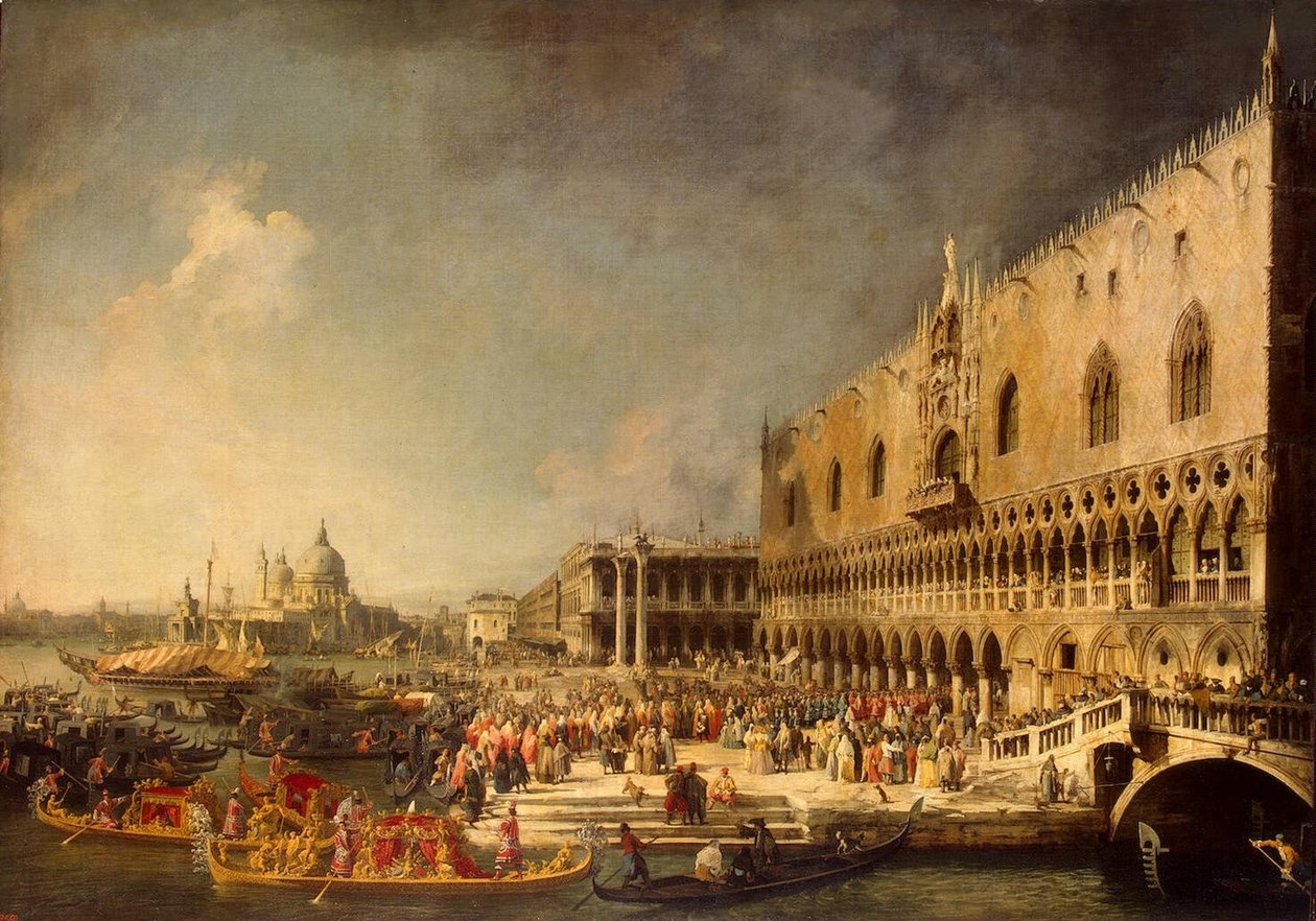 A francia nagykövet fogadása (Ermitázs) alkotó: Giovanni Antonio Canal