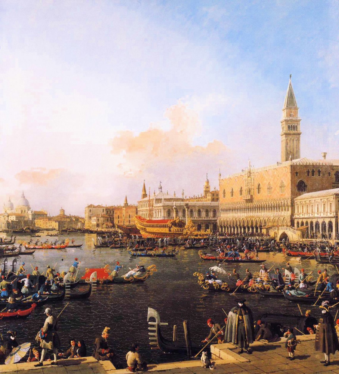 Velence, a San Marco -medence a mennybemenetel napján alkotó: Giovanni Antonio Canal