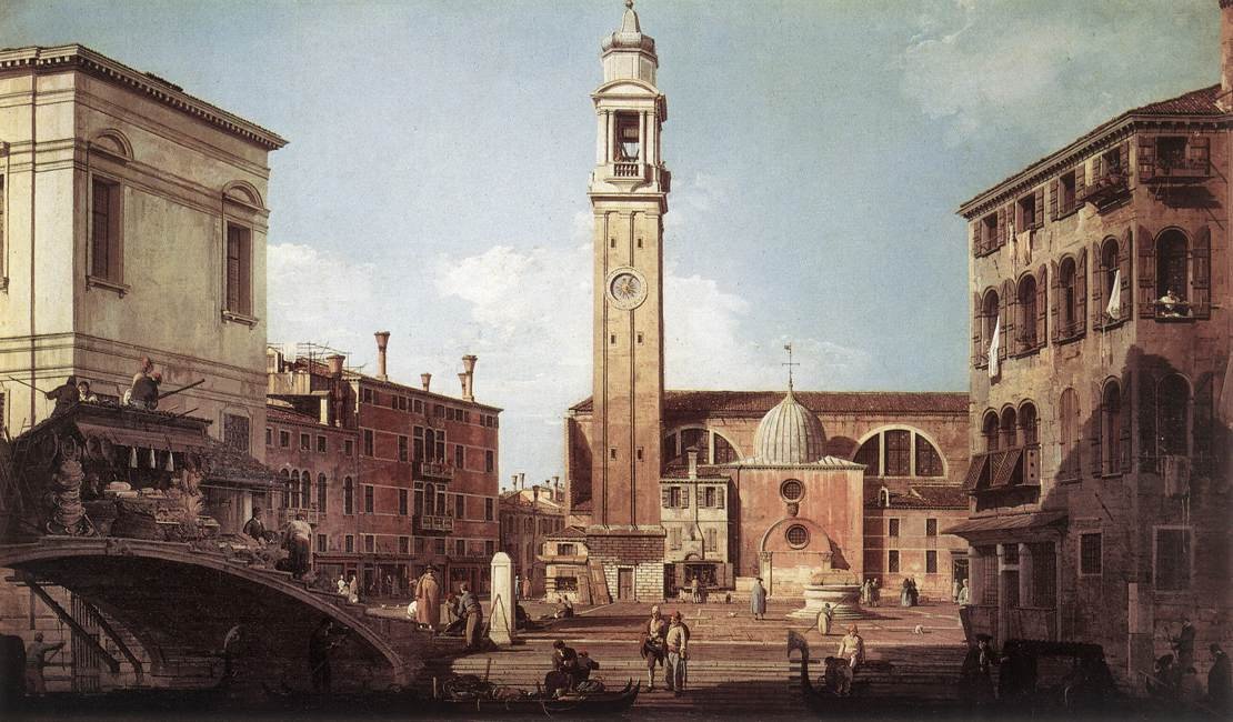 Campo Santi Apostoli kilátása alkotó: Giovanni Antonio Canal