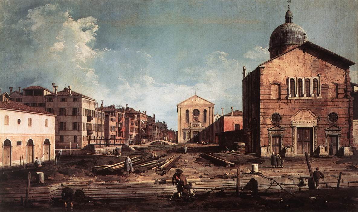 Kilátás San Giuseppe di Castellóra alkotó: Giovanni Antonio Canal