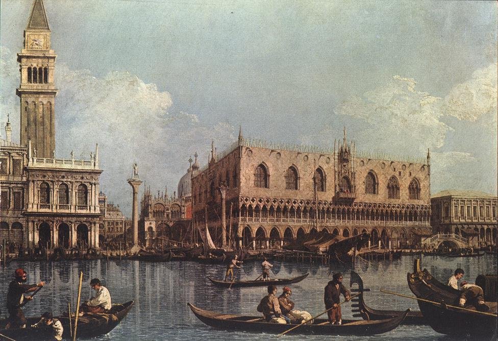 Kilátás a Bacino di San Marco -ra alkotó: Giovanni Antonio Canal