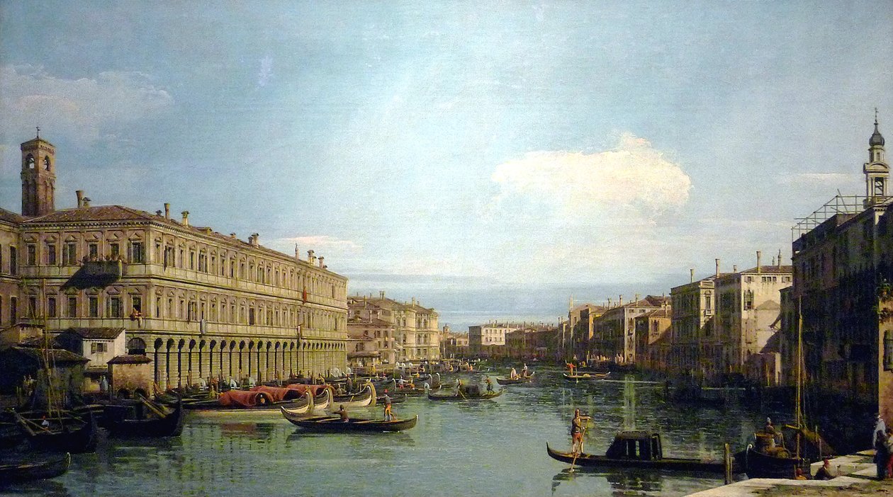 Kilátás a Grand Canalra alkotó: Giovanni Antonio Canal