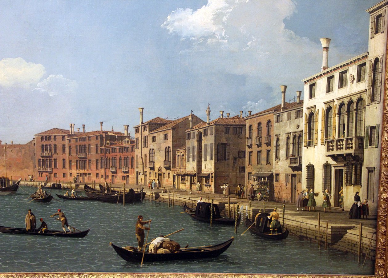 kilátás a velencei santa chiara csatornára alkotó: Giovanni Antonio Canal