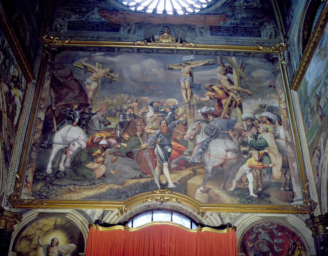 Keresztrefeszítés, 1521 alkotó: Giovanni Antonio Pordenone