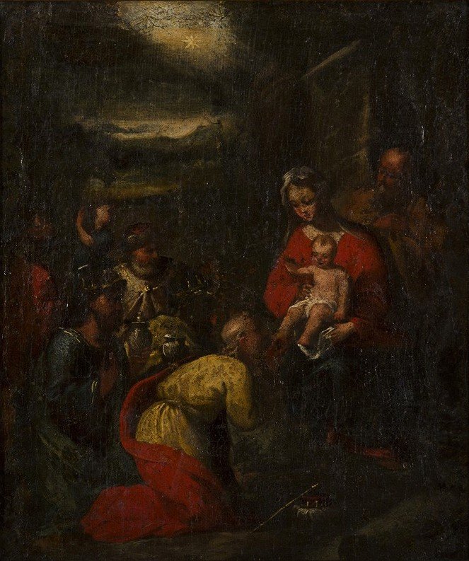 A mágusok imádása alkotó: Giovanni Battista Carlone