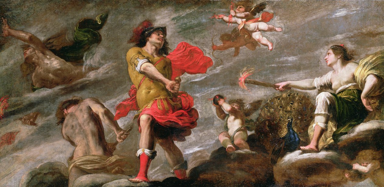 Juno és Mars, 1650 körül alkotó: Giovanni Battista Carlone