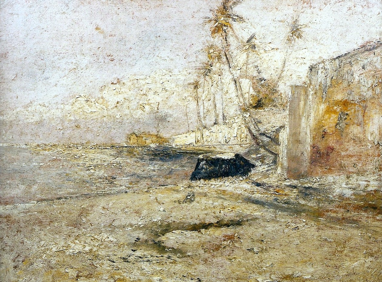 A Sao Roque strand egy szakasza Paquetában alkotó: Giovanni Battista Castagneto