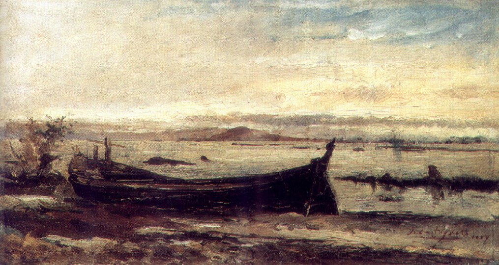 Maria Angu kikötője, Penhából nézve, Rio de Janeiróban alkotó: Giovanni Battista Castagneto