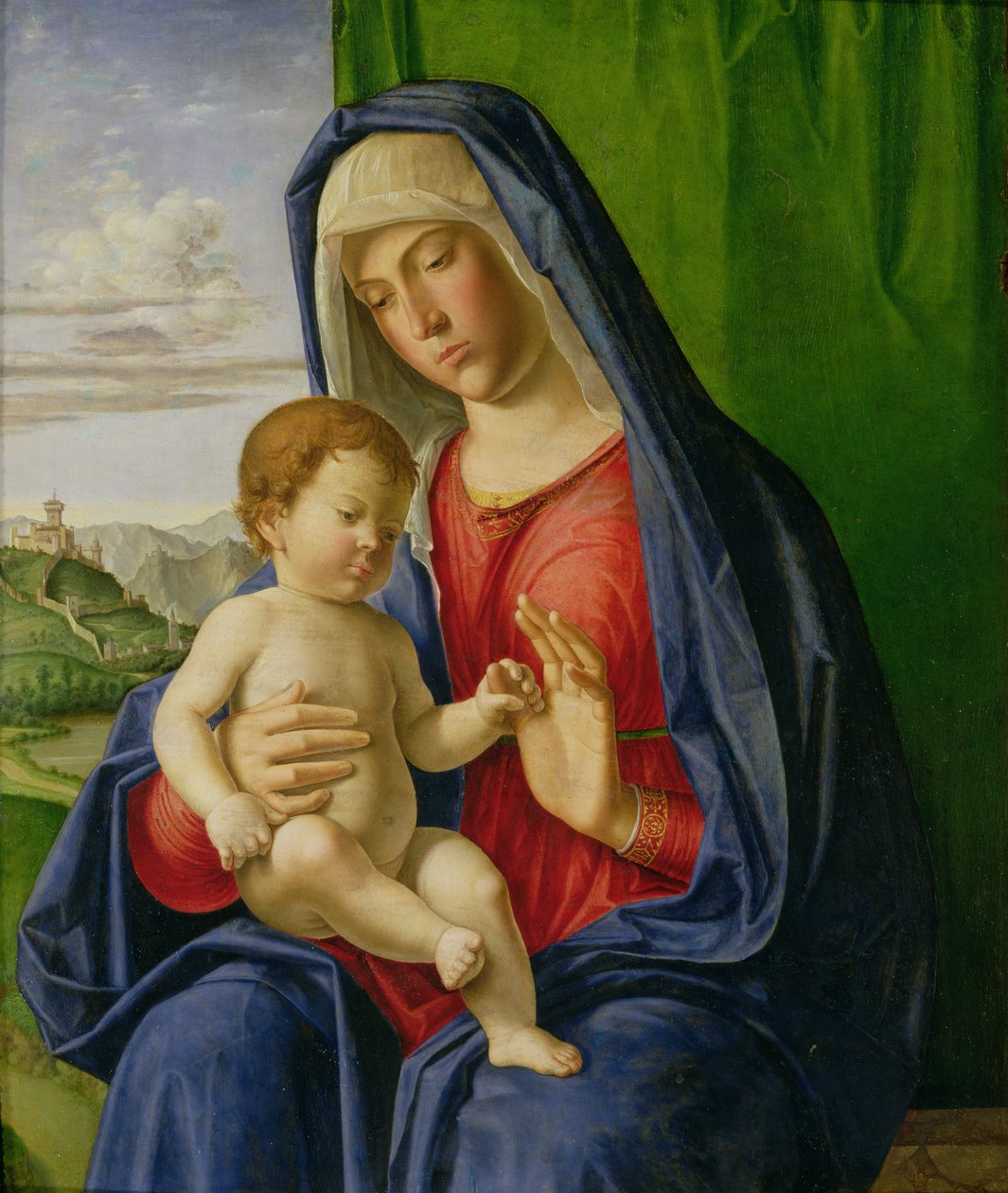 Madonna és gyermeke, 1490-es évek alkotó: Giovanni Battista Cima da Conegliano