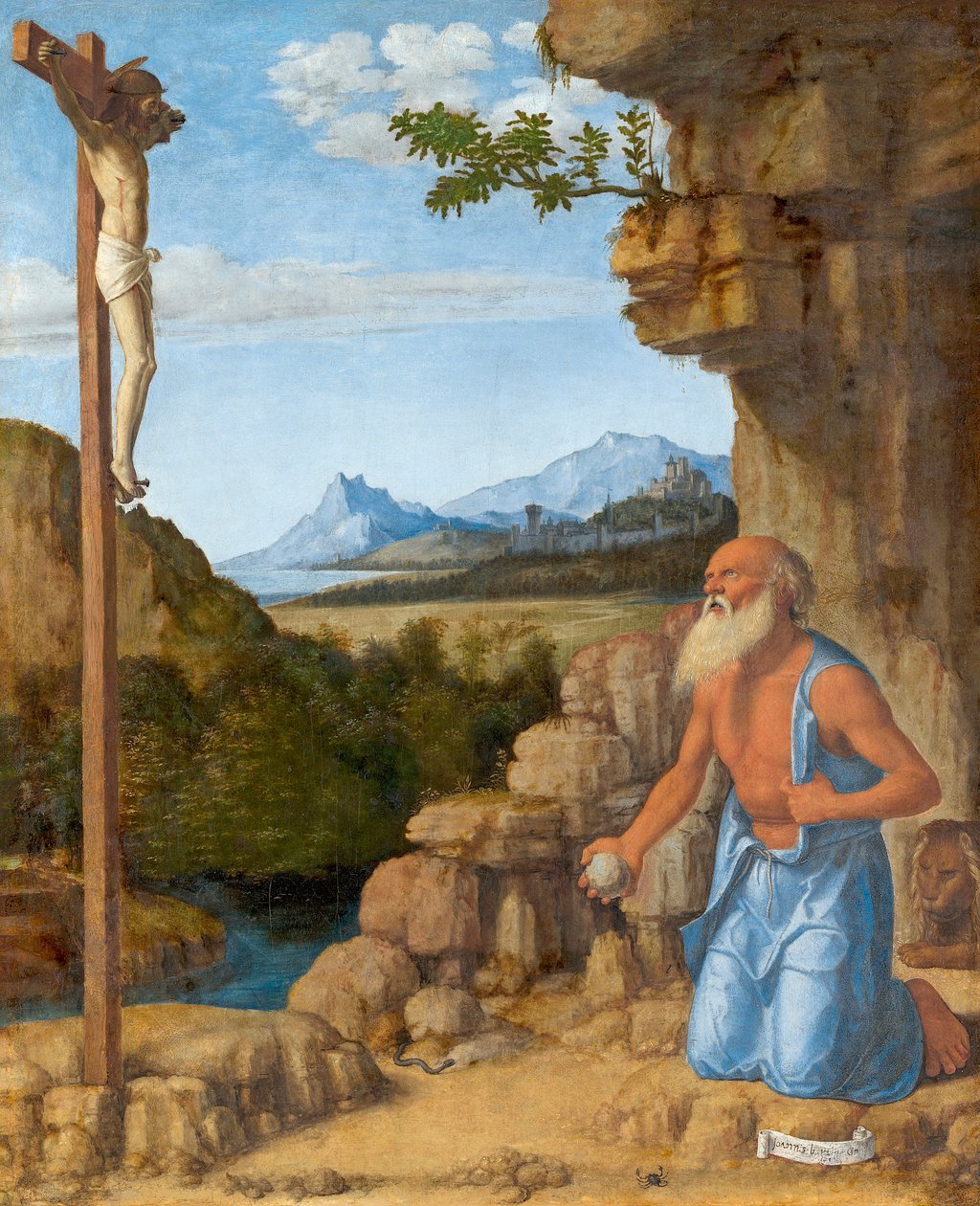 Szent Jeromos a vadonban, c. 1500-05 alkotó: Giovanni Battista Cima da Conegliano
