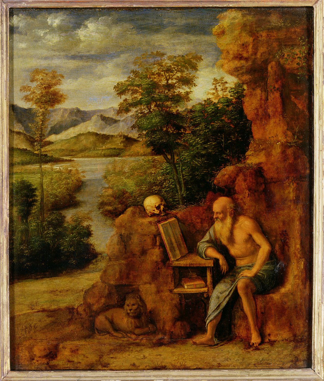 Szent Jeromos, 1500 körül alkotó: Giovanni Battista Cima da Conegliano