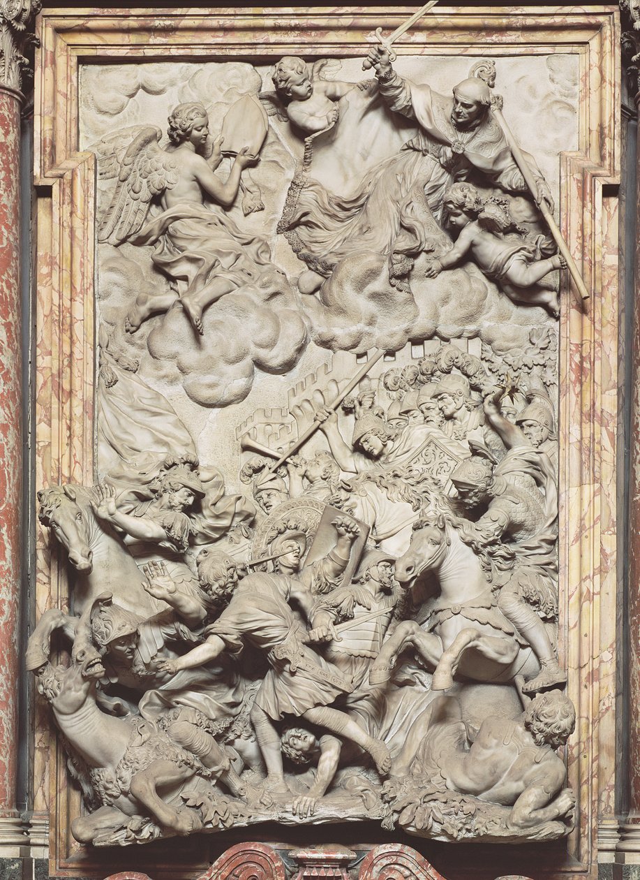 Az anghiari csata, 1685-87 (márvány) alkotó: Giovanni Battista Foggini