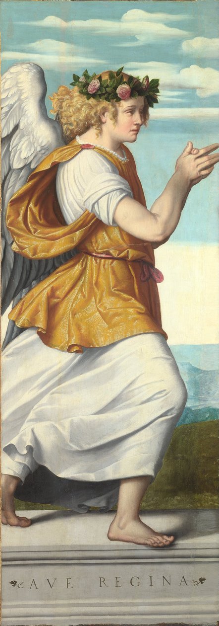 Angyal (panel) alkotó: Giovanni Battista Moroni