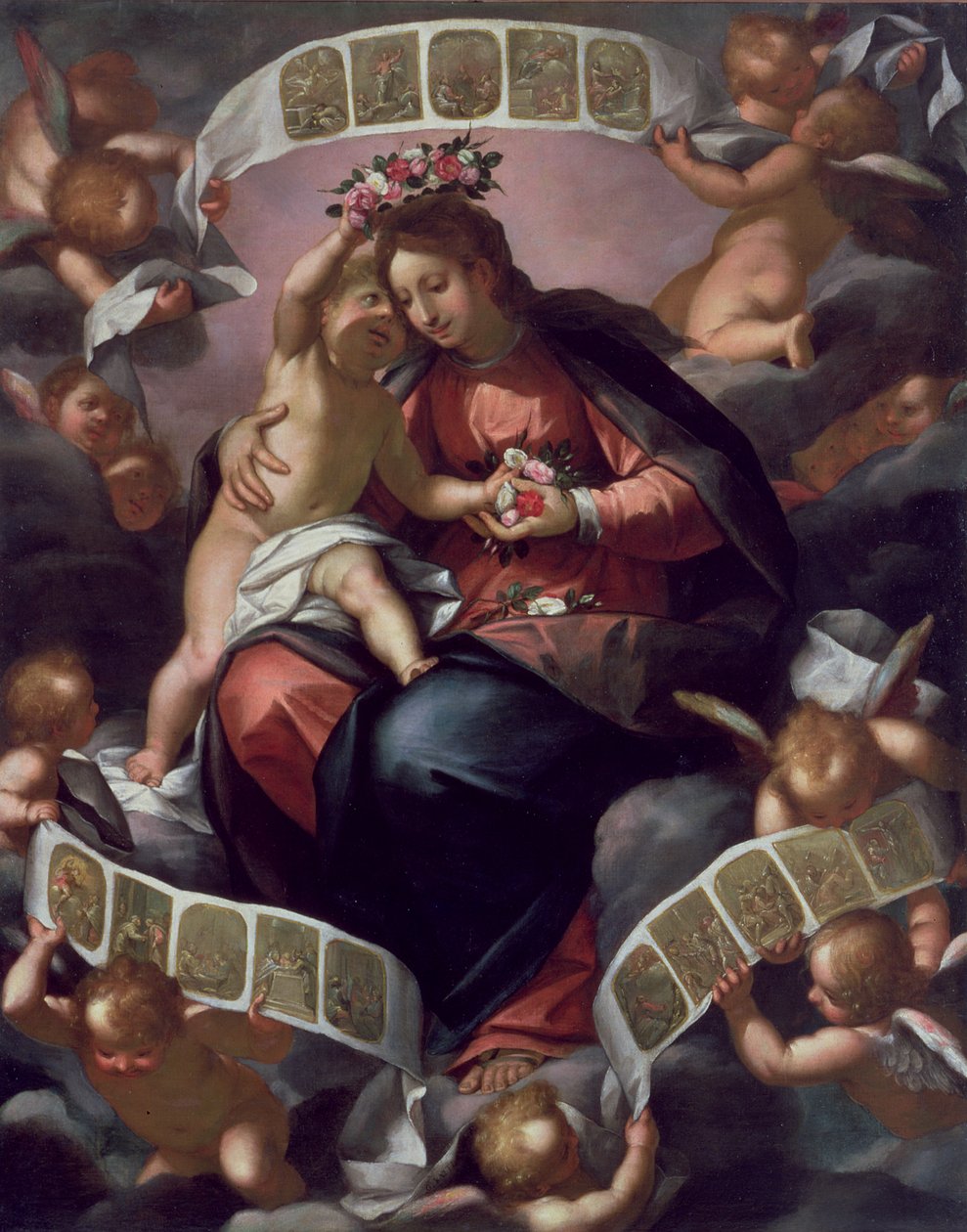 Rózsafüzér Madonna alkotó: Giovanni Battista Paggi