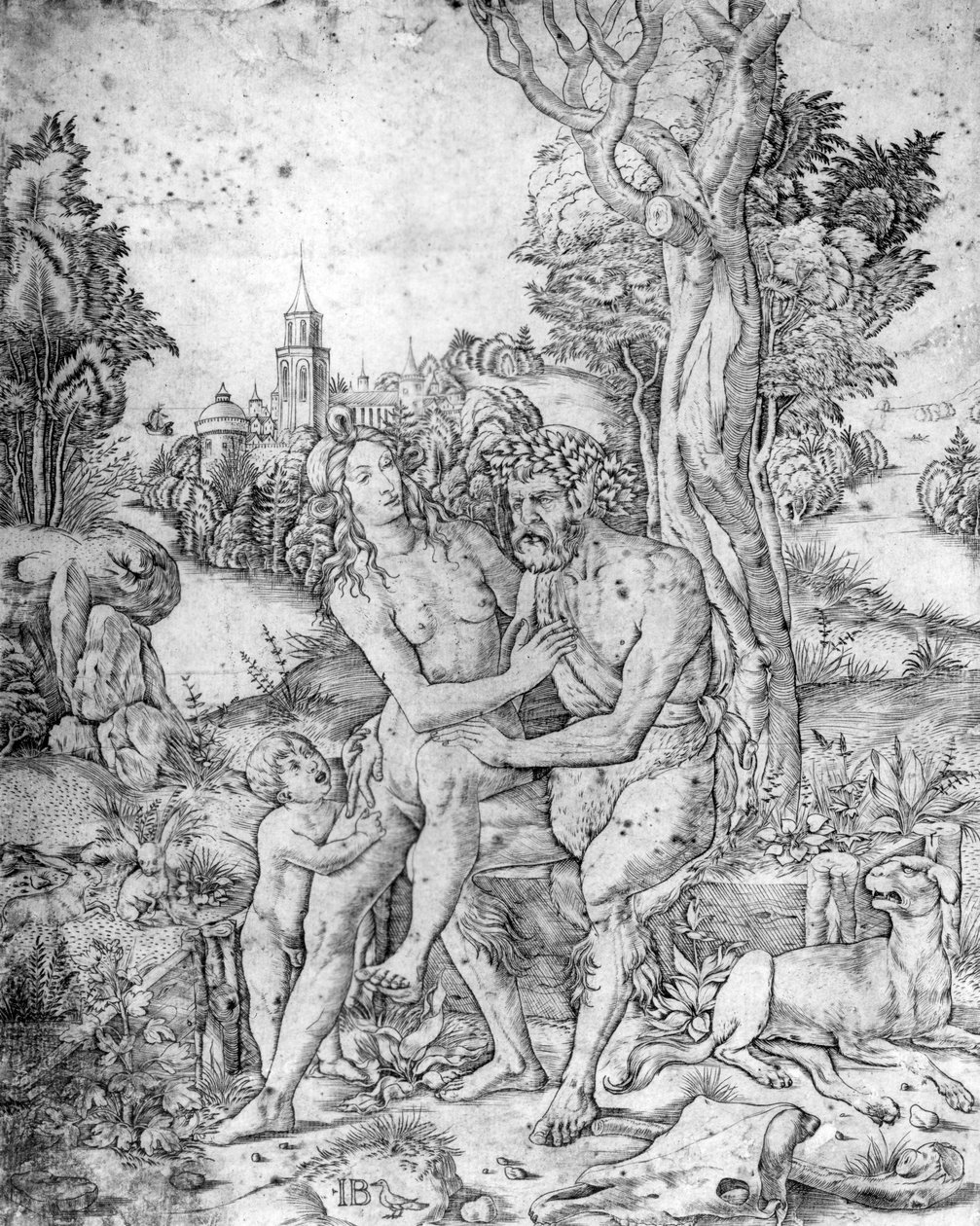 Faun család, 1510 körül alkotó: Giovanni Battista Palumba